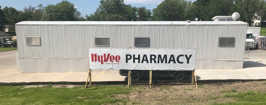 Mt. Ayr's HyVee Pharmacy trailer