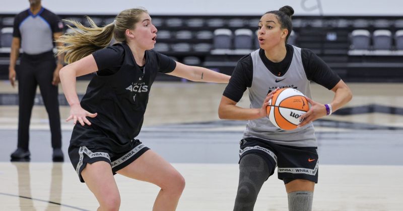 wnba kate martin las vegas aces training camp