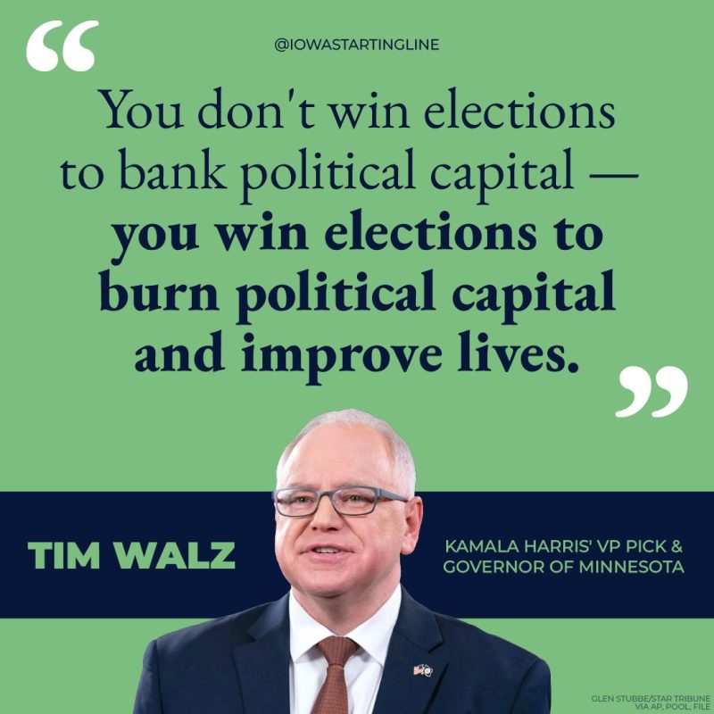 Tim Walz quote card