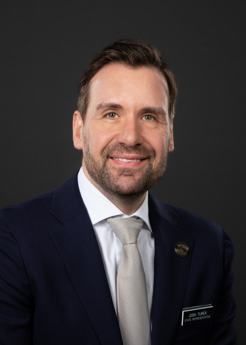A portrait of Iowa Rep. Josh Turek, D-Council Bluffs.