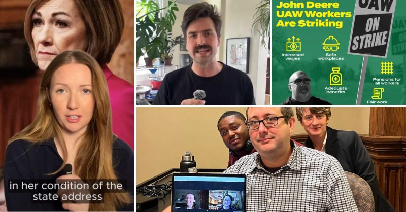 A photo montage showing screenshots from videos and a photo of Pat Rynard (bottom middle).