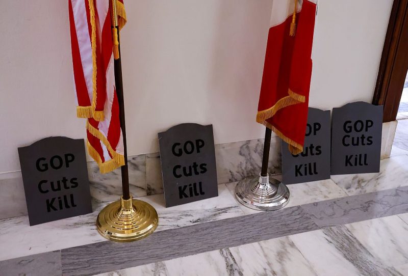 Healthcare Advocates Deliver Gravestones To Senator Joni Ernst's DC Office In The Wake Of Her Iowa Town Hall Comment That "We are all going to die"