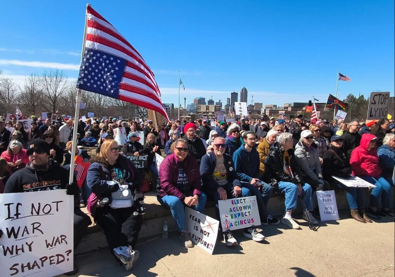 No Kings Des Moines protest in March 2026. (Courtesy of reader Joanna S.)
